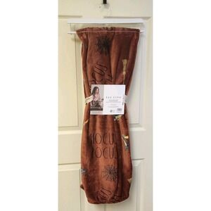 Rae Dunn Hocus Pocus Halloween Printed Plush Blanket Throw 50" x 70"